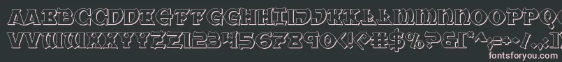 Warpriest3D Font – Pink Fonts on Black Background