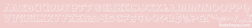 Warpriest3D Font – White Fonts on Pink Background