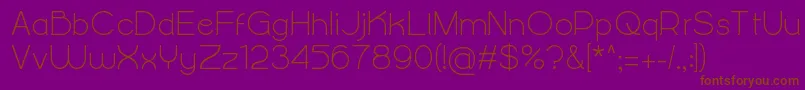 AlightyNesia Font – Brown Fonts on Purple Background