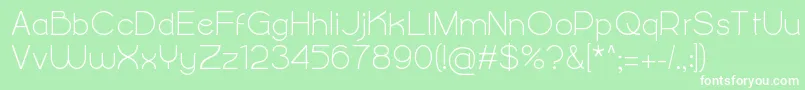 AlightyNesiaフォントについての詳細 フォントAlightyNesia – 緑の背景に白い文字