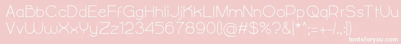 AlightyNesia Font – White Fonts on Pink Background