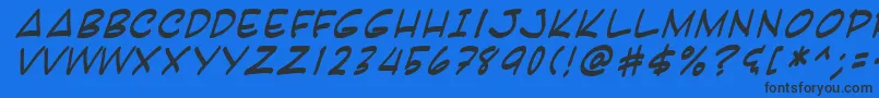 Karai Font – Black Fonts on Blue Background