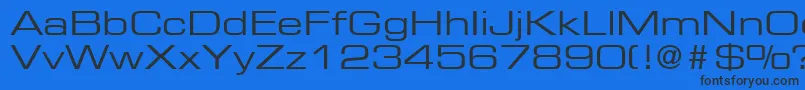PalindromeExpandedSsiExpanded Font – Black Fonts on Blue Background