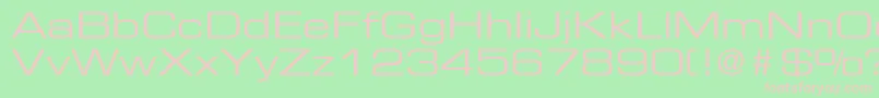 Fonte PalindromeExpandedSsiExpanded – fontes rosa em um fundo verde