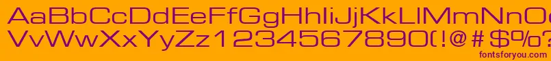 PalindromeExpandedSsiExpanded Font – Purple Fonts on Orange Background