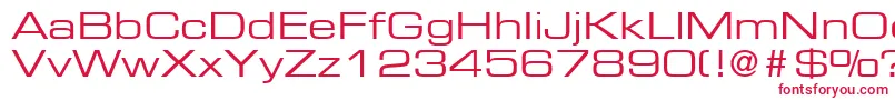 PalindromeExpandedSsiExpanded-Schriftart – Rote Schriften auf weißem Hintergrund