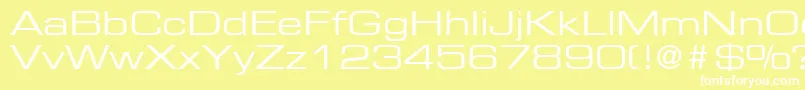 PalindromeExpandedSsiExpanded Font – White Fonts on Yellow Background