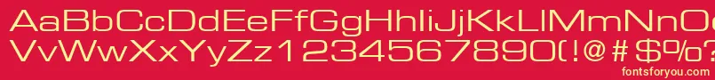 PalindromeExpandedSsiExpanded Font – Yellow Fonts on Red Background