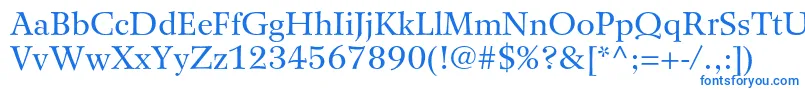 WilkeltstdRoman Font – Blue Fonts on White Background
