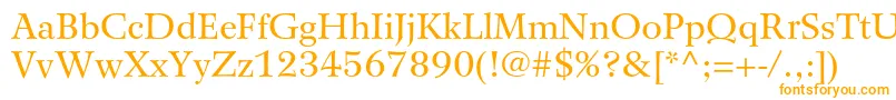 WilkeltstdRoman Font – Orange Fonts on White Background