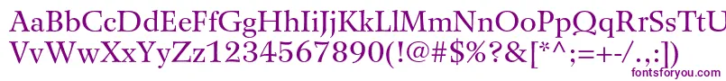 WilkeltstdRoman Font – Purple Fonts on White Background