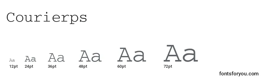 Courierps Font Sizes
