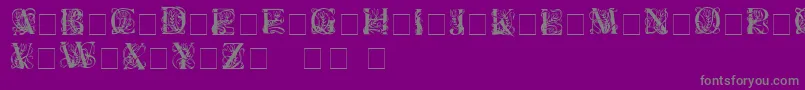 ElzevierC Font – Gray Fonts on Purple Background