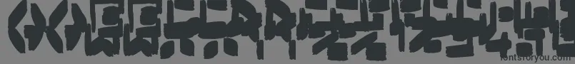 Шрифт Boxybrush – чёрные шрифты на сером фоне