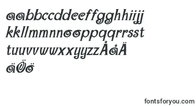 MaracaExtraboldItalic font – swedish Fonts