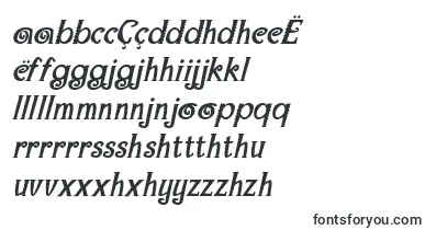 MaracaExtraboldItalic font – albanian Fonts