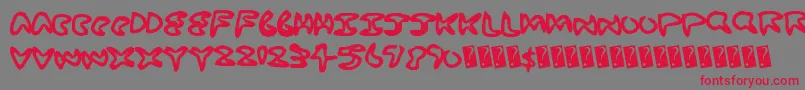 Sodawater Font – Red Fonts on Gray Background