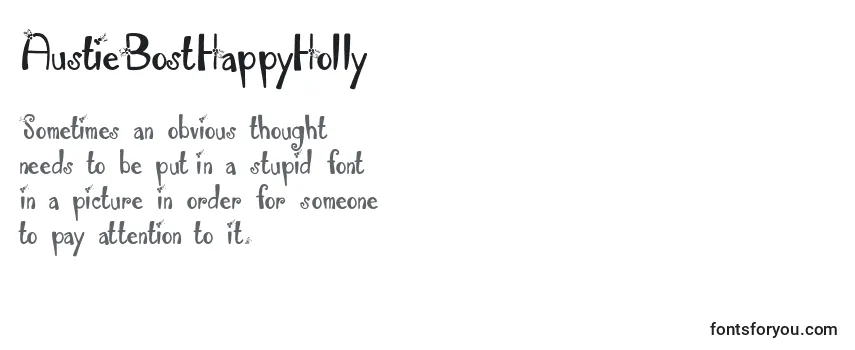 AustieBostHappyHolly Font