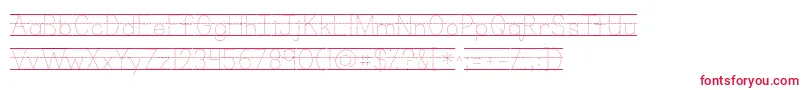 Kgprimarydotslined-fontti – punaiset fontit valkoisella taustalla