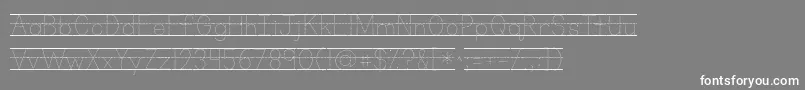 fuente Kgprimarydotslined – Fuentes Blancas Sobre Fondo Gris