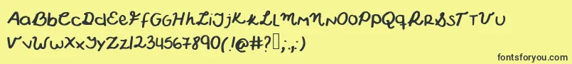 More about Wonderful Font Wonderful Font – Black Fonts on Yellow Background