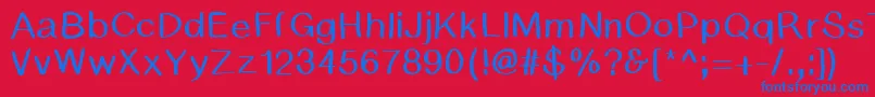 Шрифт BsdCambridge – синие шрифты на красном фоне