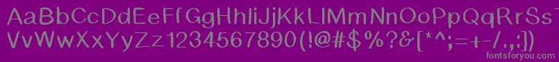 Шрифт BsdCambridge – серые шрифты на фиолетовом фоне