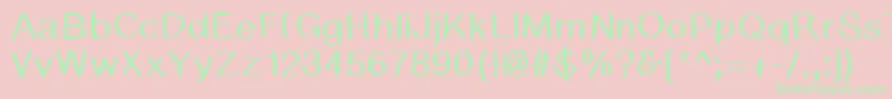 BsdCambridge-Schriftart – Grüne Schriften auf rosa Hintergrund
