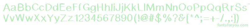 BsdCambridge Font – Green Fonts on White Background