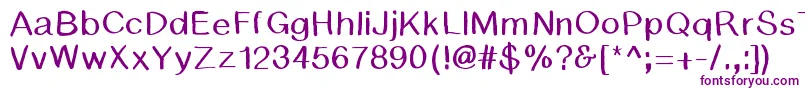 BsdCambridge-fontti – violetit fontit