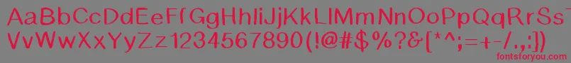 Шрифт BsdCambridge – красные шрифты на сером фоне