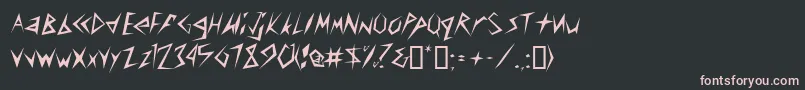CuscondbNormal Font – Pink Fonts on Black Background