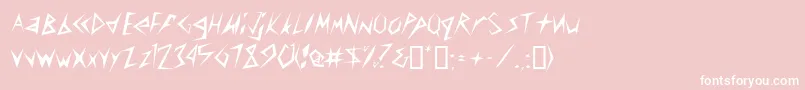 CuscondbNormal Font – White Fonts on Pink Background