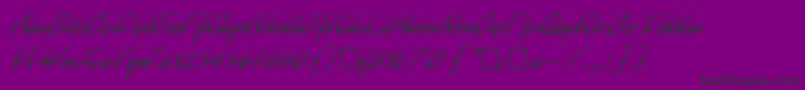 Chromec Font – Black Fonts on Purple Background