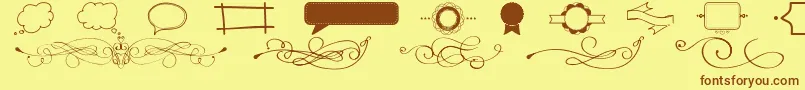 ItWasAGoodDay Font – Brown Fonts on Yellow Background