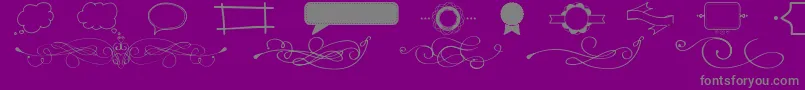 ItWasAGoodDay Font – Gray Fonts on Purple Background