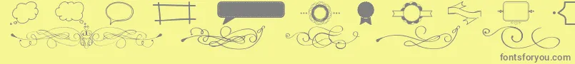 ItWasAGoodDay Font – Gray Fonts on Yellow Background