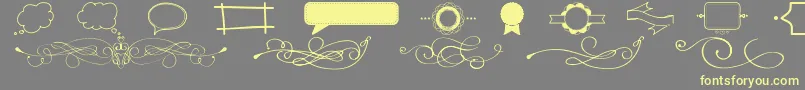 ItWasAGoodDay Font – Yellow Fonts on Gray Background