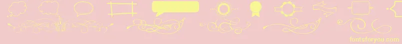 ItWasAGoodDay Font – Yellow Fonts on Pink Background