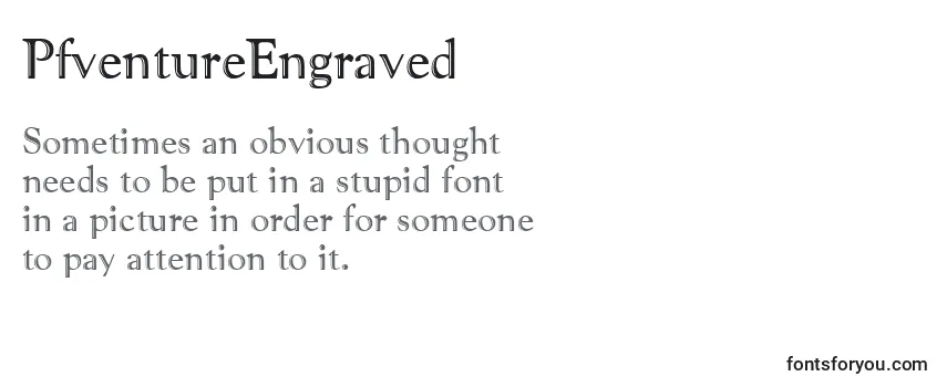 PfventureEngraved Font
