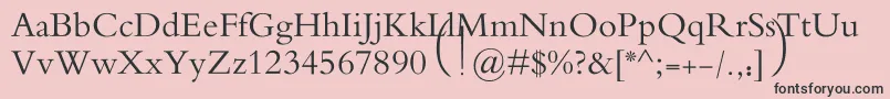 MotkenAlRafidain Font – Black Fonts on Pink Background