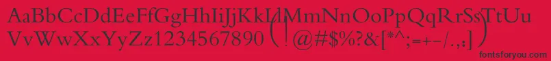 MotkenAlRafidain Font – Black Fonts on Red Background