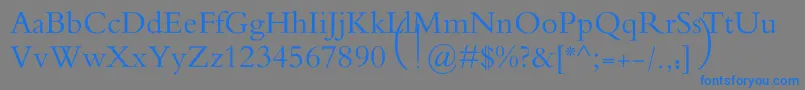 MotkenAlRafidain Font – Blue Fonts on Gray Background