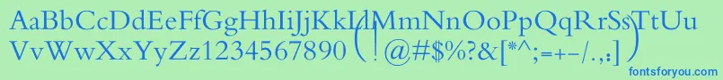 MotkenAlRafidain Font – Blue Fonts on Green Background
