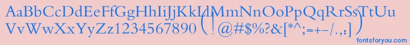 MotkenAlRafidain Font – Blue Fonts on Pink Background
