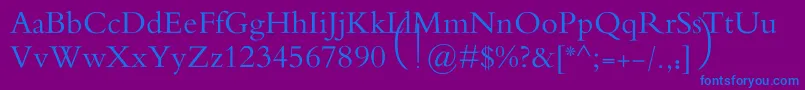 MotkenAlRafidain Font – Blue Fonts on Purple Background