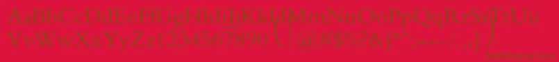 MotkenAlRafidain Font – Brown Fonts on Red Background