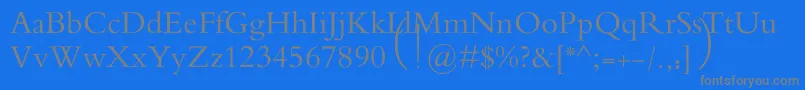 MotkenAlRafidain Font – Gray Fonts on Blue Background