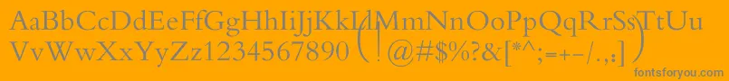MotkenAlRafidain Font – Gray Fonts on Orange Background