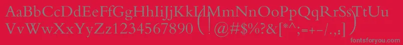 MotkenAlRafidain Font – Gray Fonts on Red Background